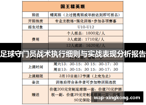 足球守门员战术执行细则与实战表现分析报告